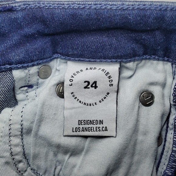 Lovers + Friends Stretch High Rise Skinny Jeans Sz 24 - Picture 11 of 14